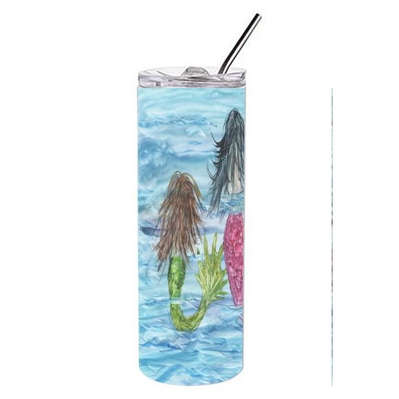 Mermaids Stainless Steel 20 oz Skinny Tumbler - Picture 2 of 4